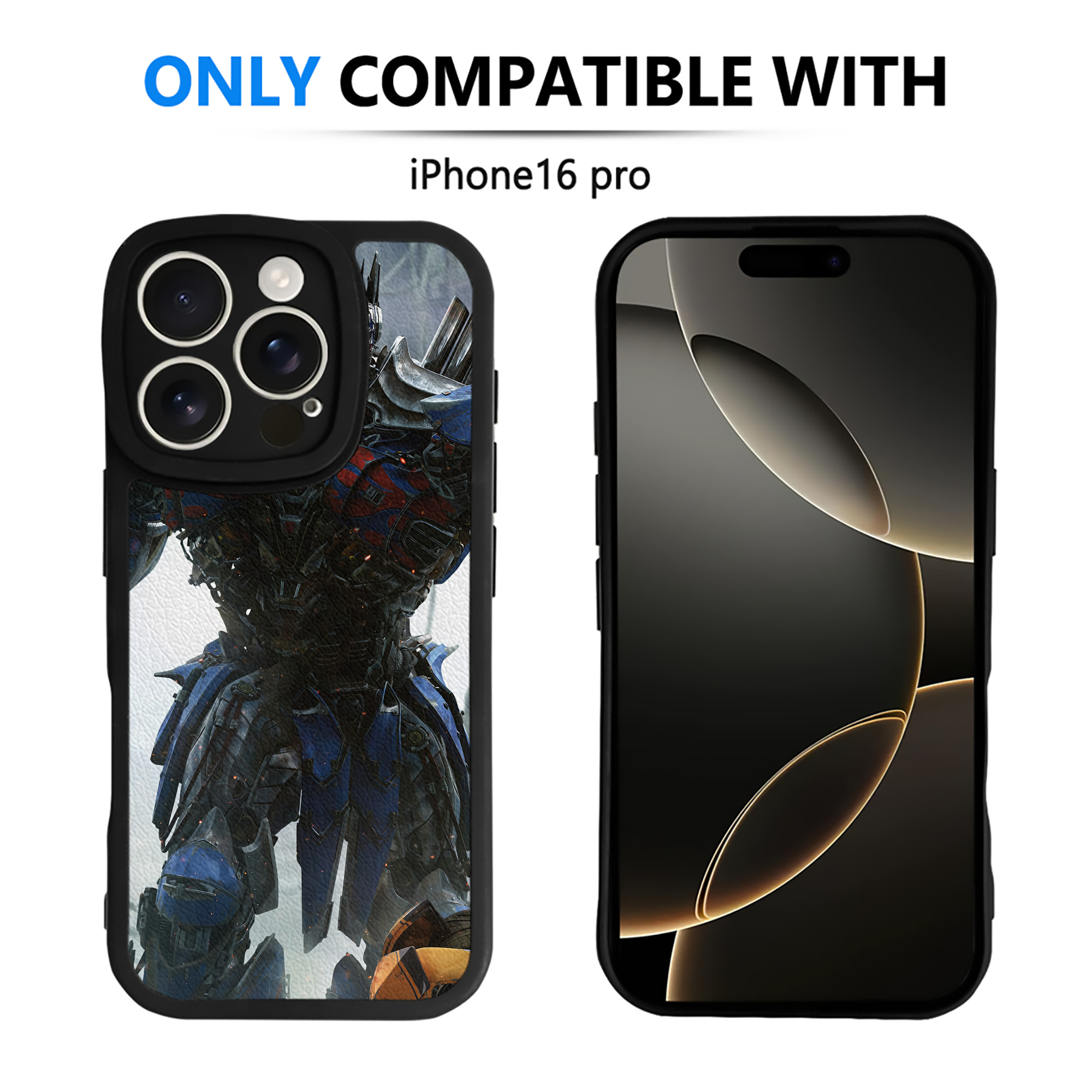 （画像用） Transformers トランスフォーマー 【iPhone 16シリーズ対応】シリコンスマホケース（レザー調） 材質：シリコン
